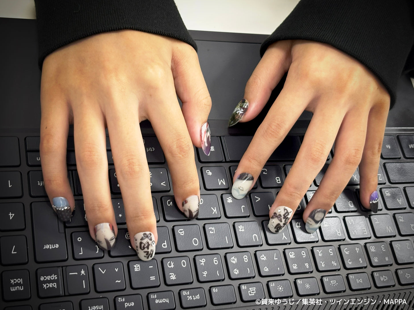 《受注生産》推しネイルチップ 【地獄楽】画眉丸&佐切 ◆2026年4月上旬より順次発送