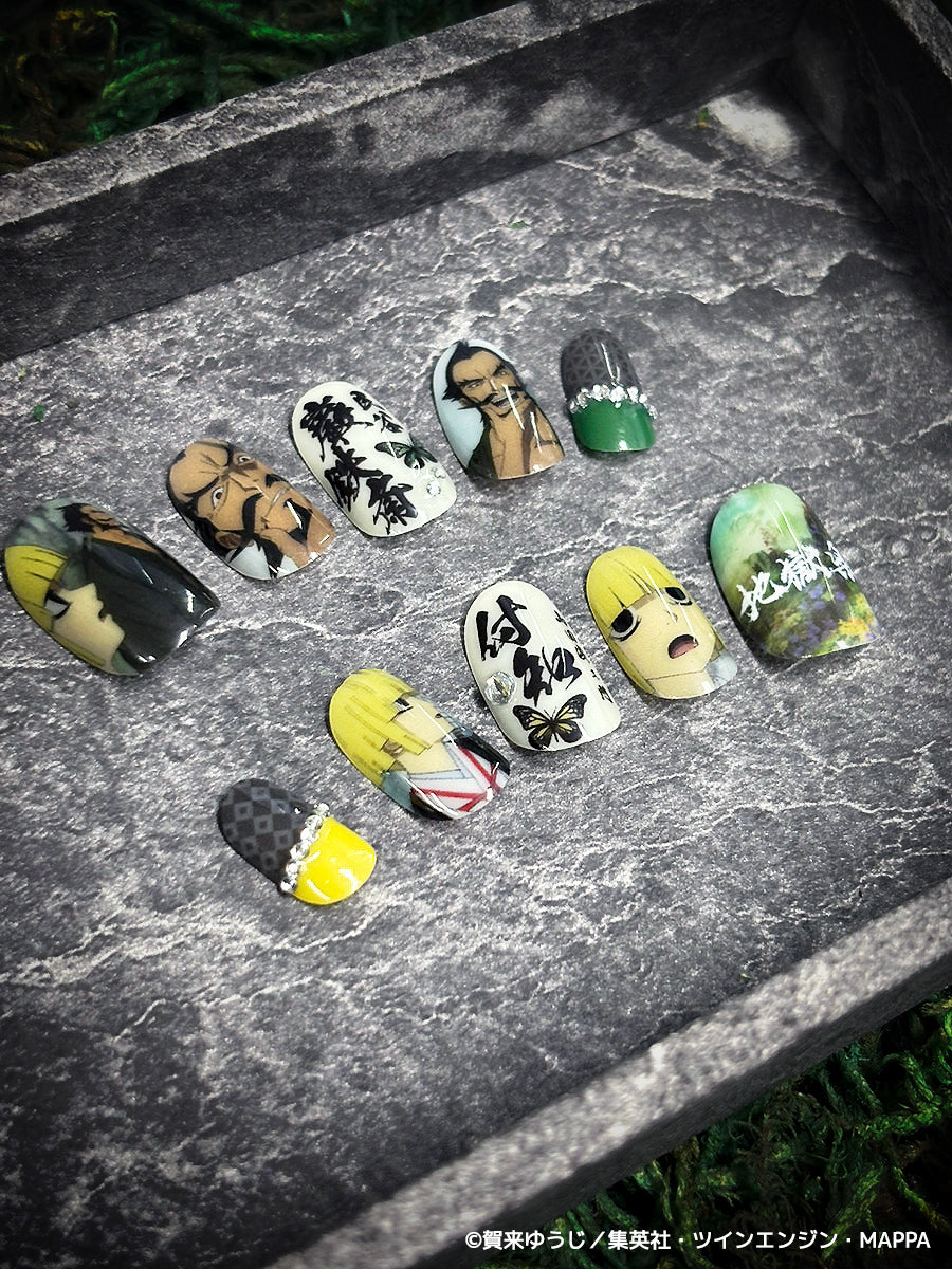 《受注生産》推しネイルチップ 【地獄楽】巌鉄斎＆付知 ◆2026年4月上旬より順次発送