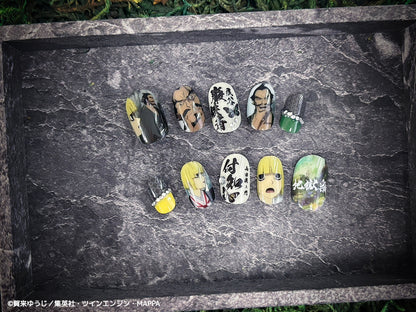 《受注生産》推しネイルチップ 【地獄楽】巌鉄斎＆付知 ◆2026年4月上旬より順次発送