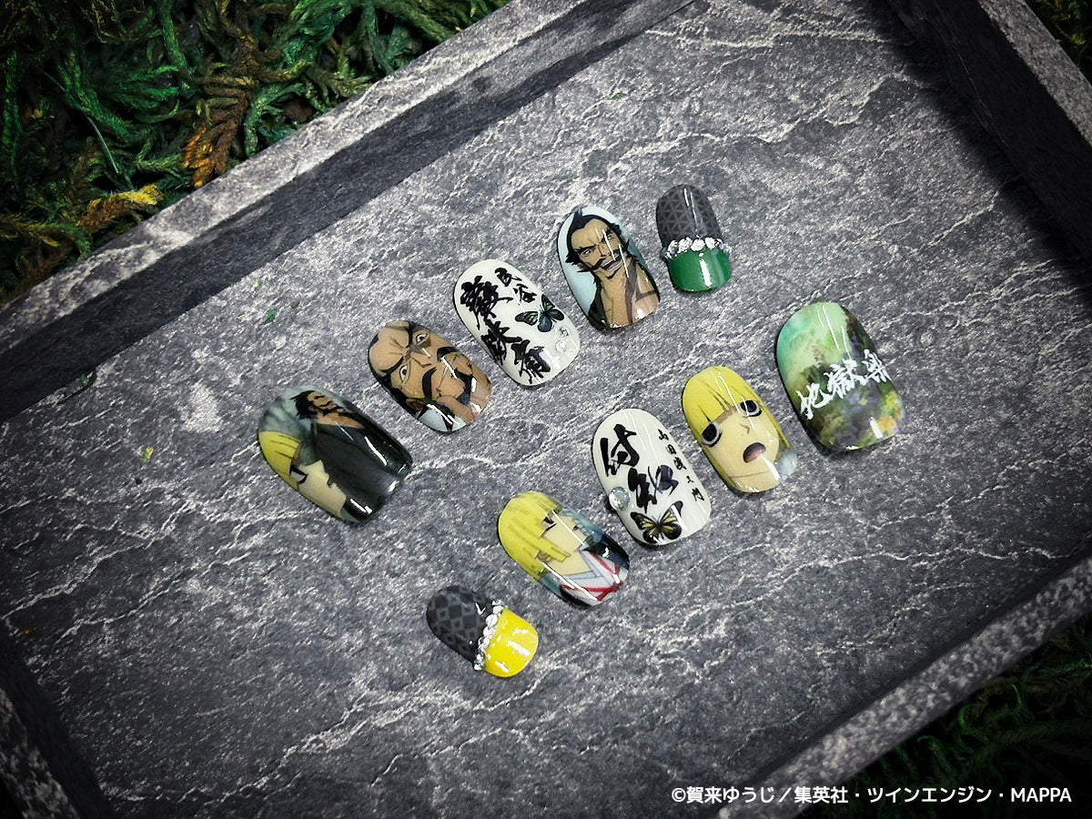 《受注生産》推しネイルチップ 【地獄楽】巌鉄斎＆付知 ◆2026年4月上旬より順次発送