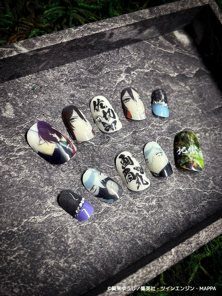 《受注生産》推しネイルチップ 【地獄楽】画眉丸&佐切 ◆2026年4月上旬より順次発送